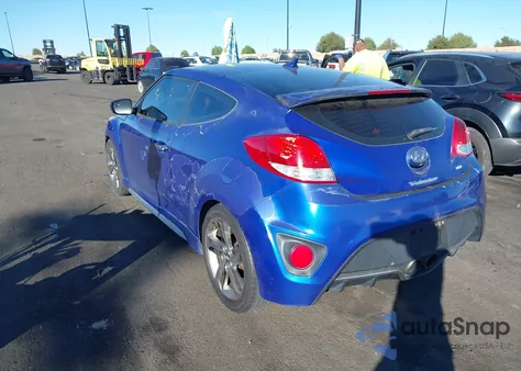 2014 Hyundai Veloster Turbo R-Spec from USA, damaged, VIN KMHTC6AE5EU202393